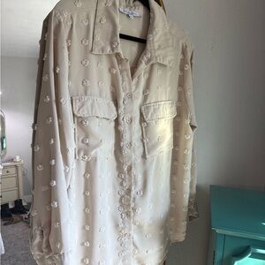 Sweet Rain Cream Floral Blouse